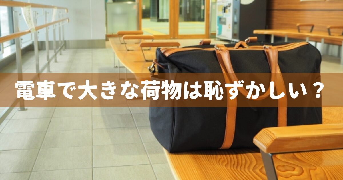 電車で大きな荷物は恥ずかしい？