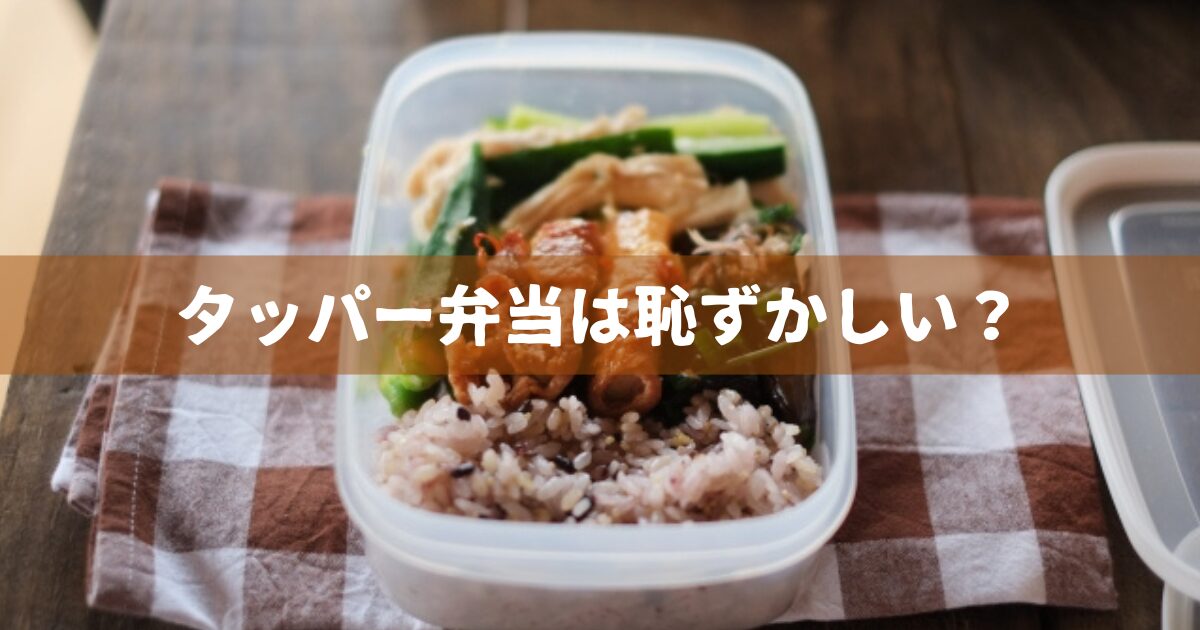 タッパー弁当は恥ずかしい？